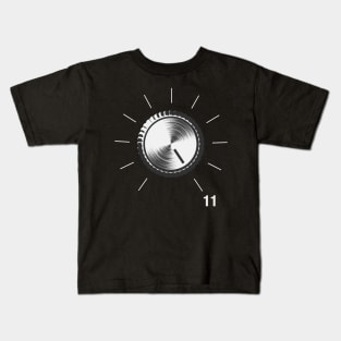 These Go To Eleven - Volume Knob - Guitar print Kids T-Shirt